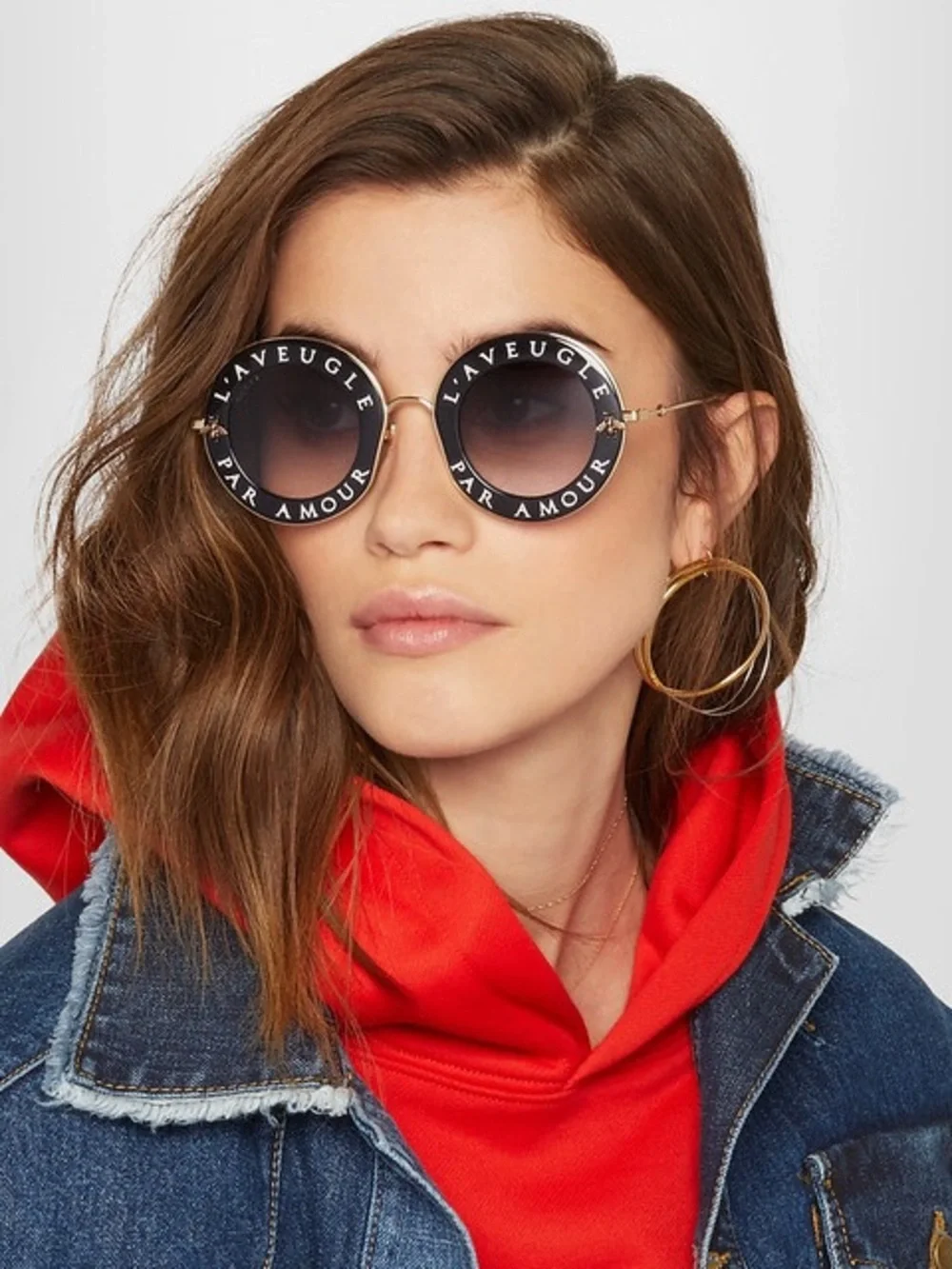 Gucci l'aveugle par amour iconic round sunglasses *